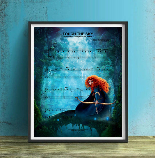 Brave Touch The Sky Sheet Music Wall Art