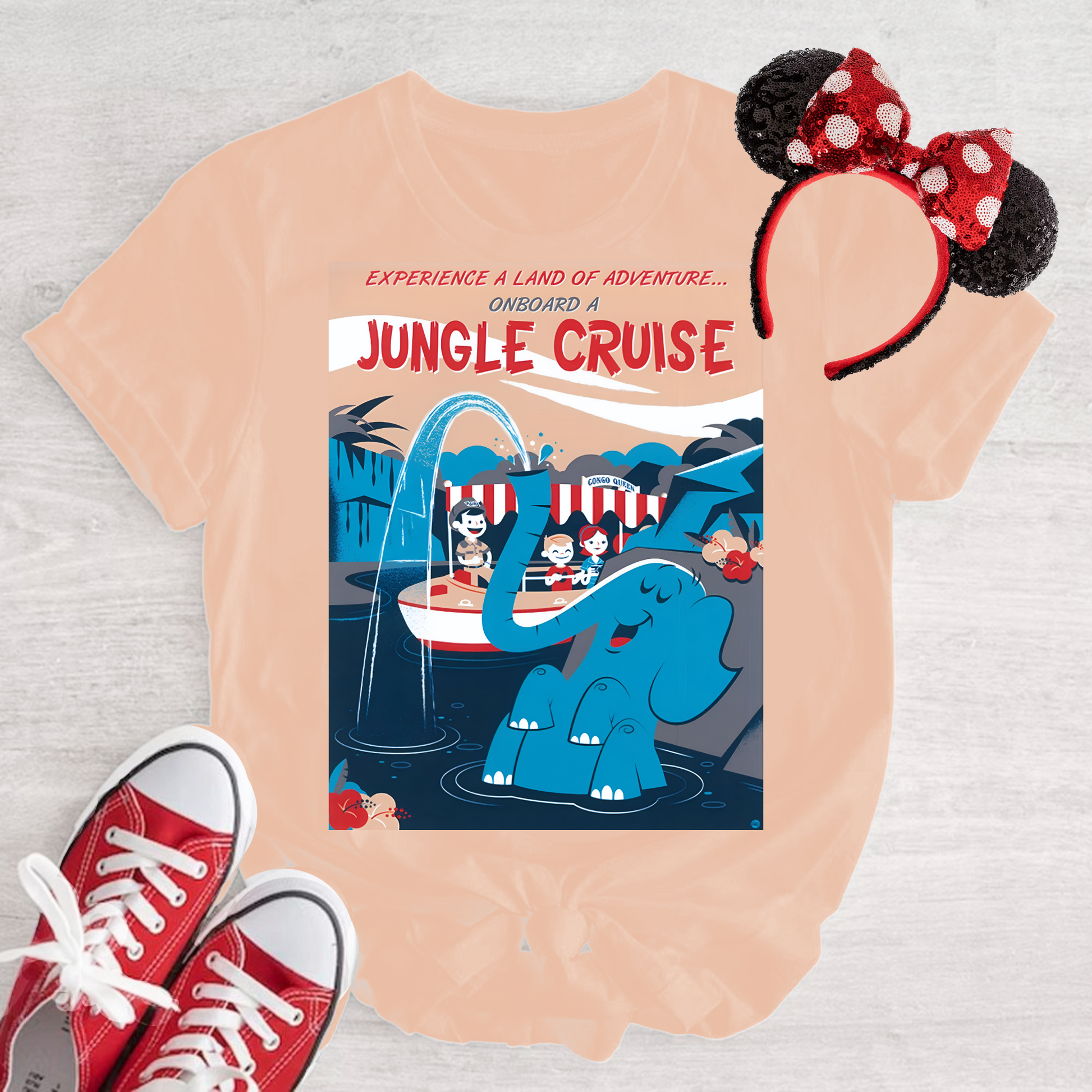 Jungle Cruise Disneyland Peach Shirt