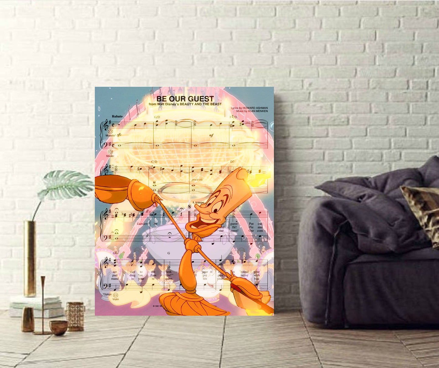 Beauty and the Beast canvas art