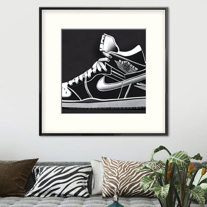 Nike Jordans wall art print framed