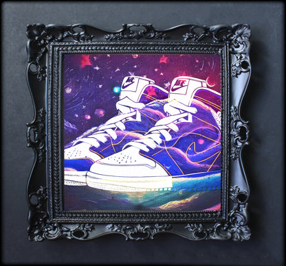 Nike Jordans Purple Sky Wall Art  | Lisa Jaye Art Designs