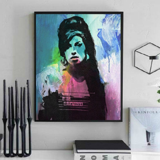 Amy Winehouse Wall Art, Artwork, Canvas