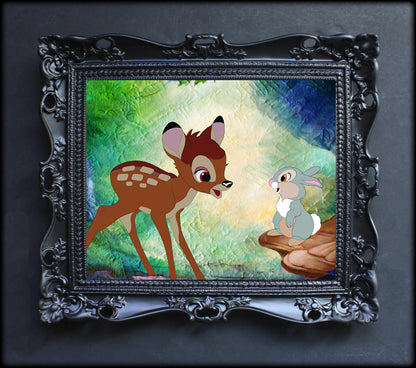 Bambi and Thumper Wall Art  | Lisa Jaye Art Designs