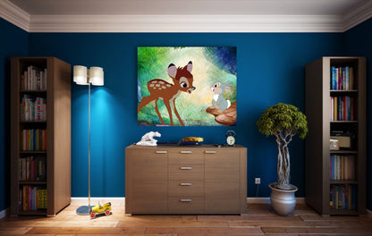 Bambi and Thumper Fine art canvas
