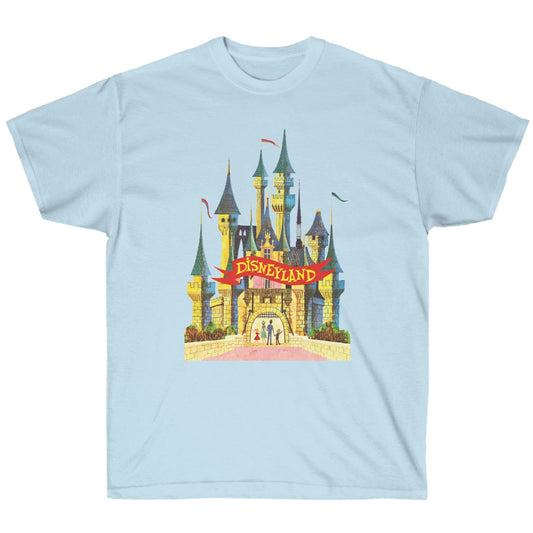 Disneyland Castle Retro T-Shirt, Ovesized Unisex Tee