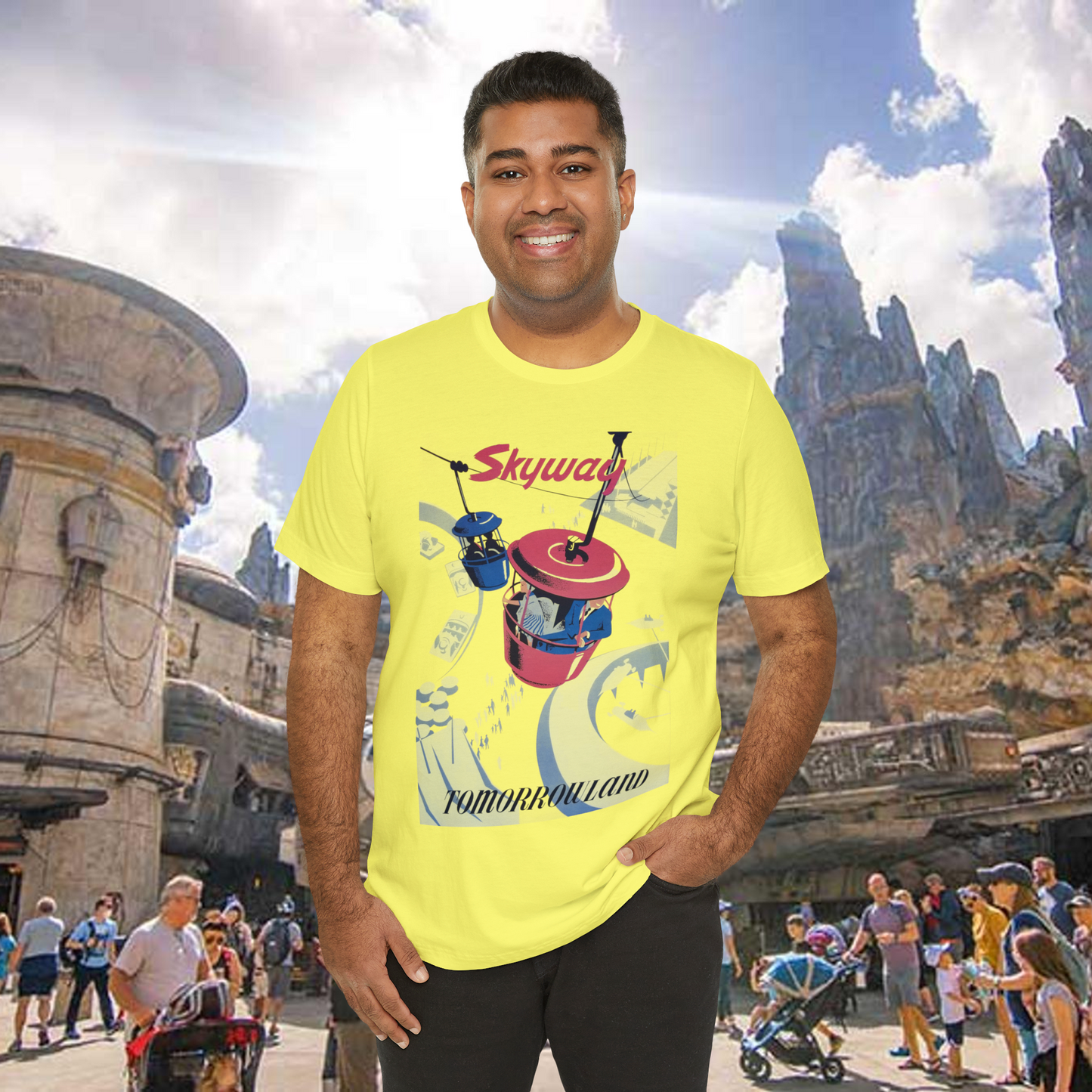 Tomorrowland Skyway Vintage Ride Poster Unisex T-Shirt