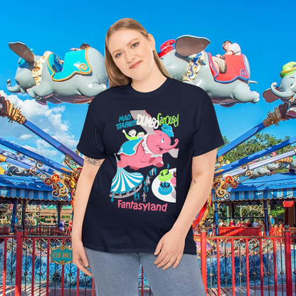 Dumbo Fantasyland Vintage Ride Poster Unisex Kids, Adults T-Shirt