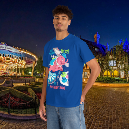 Dumbo Fantasyland Vintage Ride Poster Unisex Kids, Adults T-Shirt