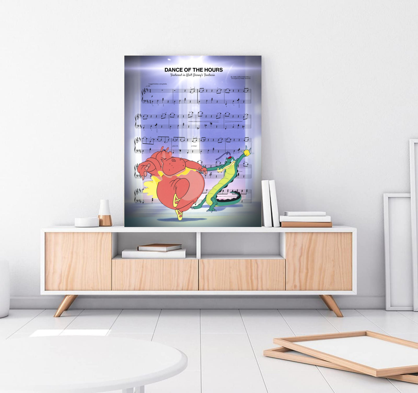 Fantasia Dance of Hours Sheet Music Wall Art  | Lisa Jaye Art Designs