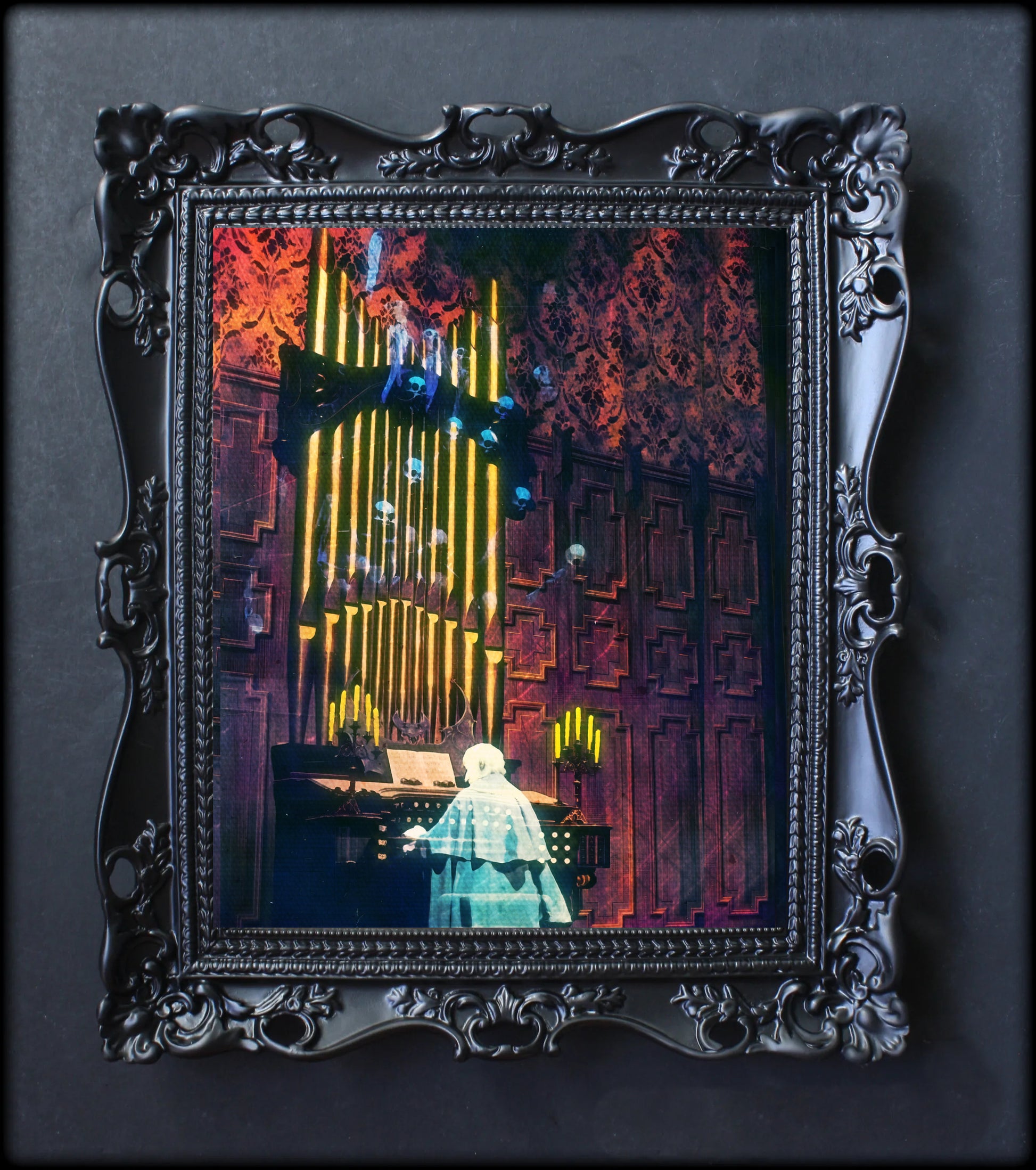 Haunted Mansion Organist Painting print