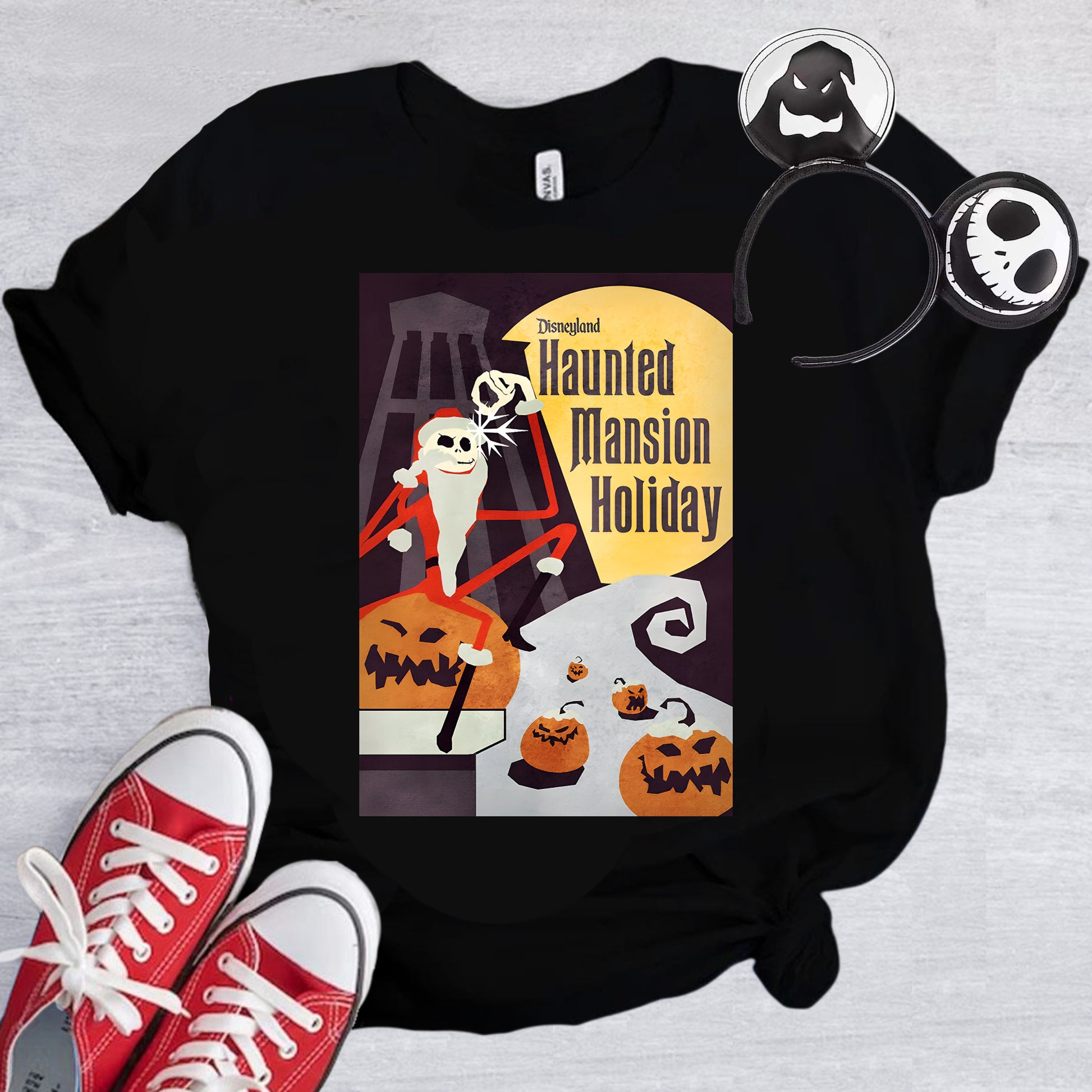 Haunted Mansion holiday Nightmare Before Christmas t shirt t-shirt