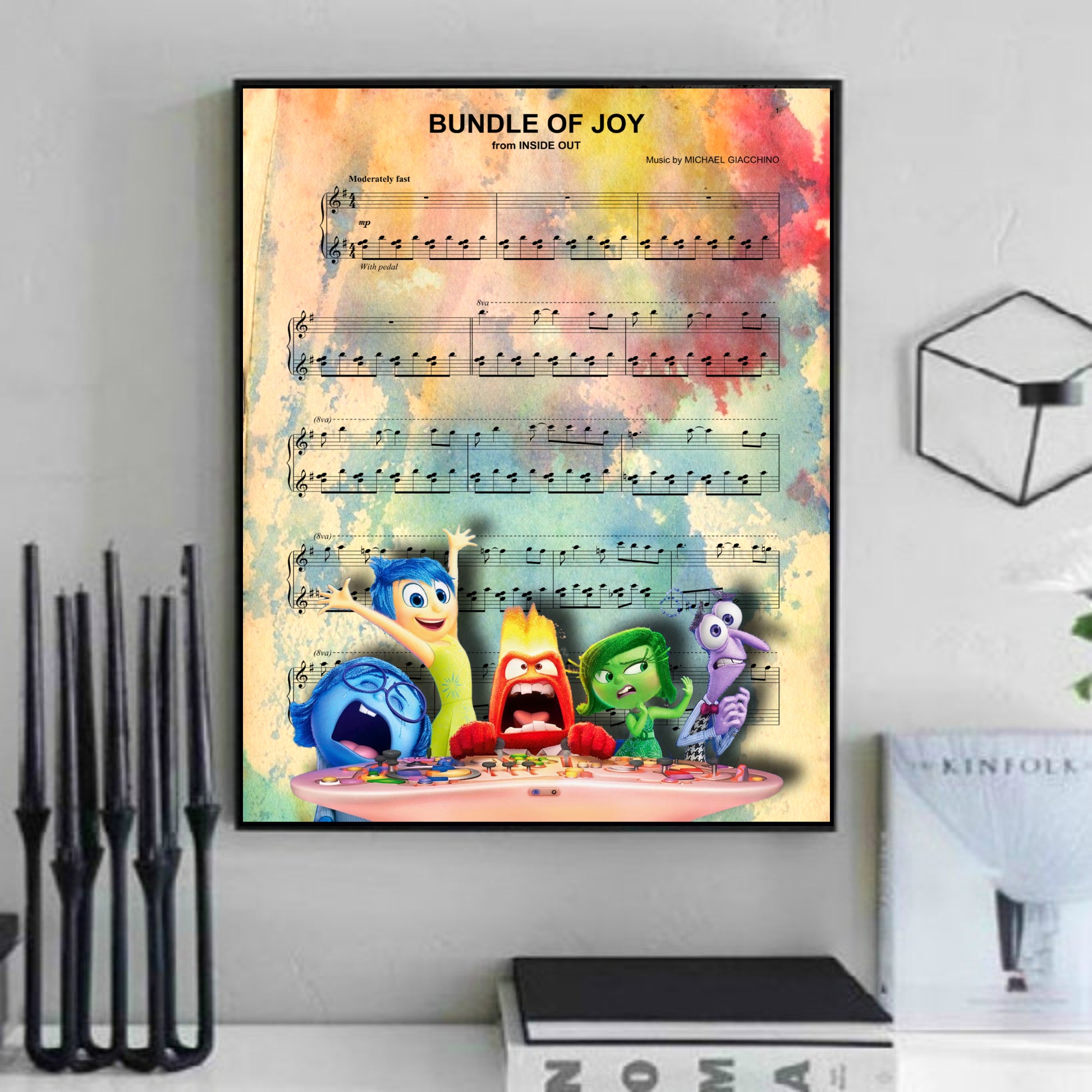 Inside Out Disney art artwork print gift
