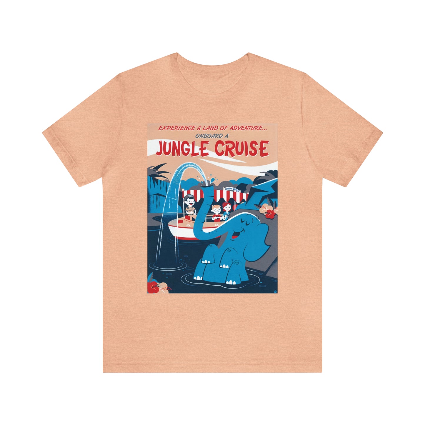 Jungle Cruise Vintage Poster T-Shirt, Unisex Tee or Tank