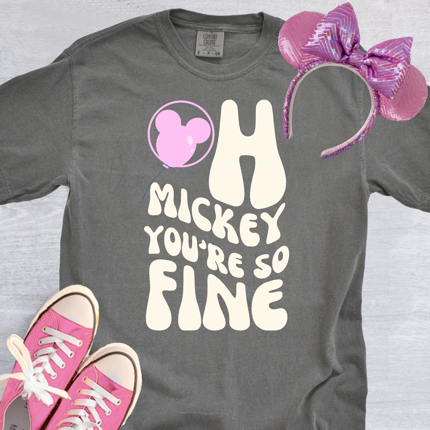 Oh Mickey Oversized Comfort Colors T-Shirt