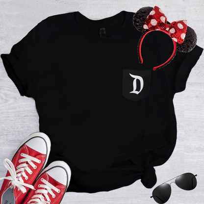 Disneyland D Minimalist Pocket Tee Tshirt Shirt T-shirt