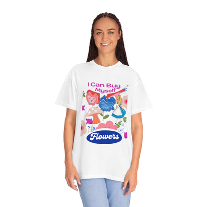 I Can Buy Myself Flowers Oversized Comfort Colors T-Shirt