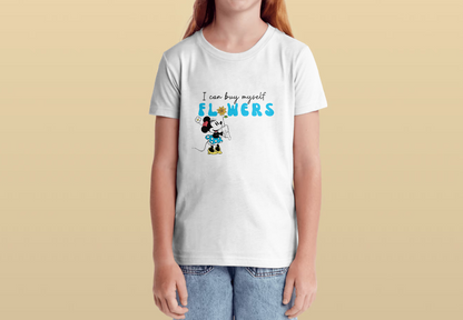 Kids Minnie Mouse Flowers Shirt