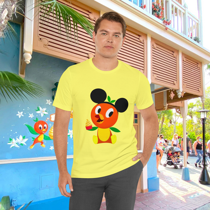 Orange Bird in Mickey Ears w/ Dole Whip Unisex T-Shirt