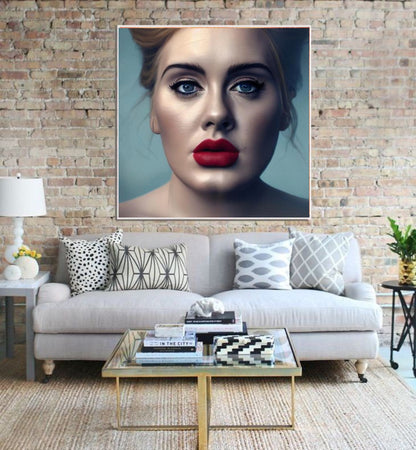 Adele Photorealism Wall Art  | Lisa Jaye Art Designs