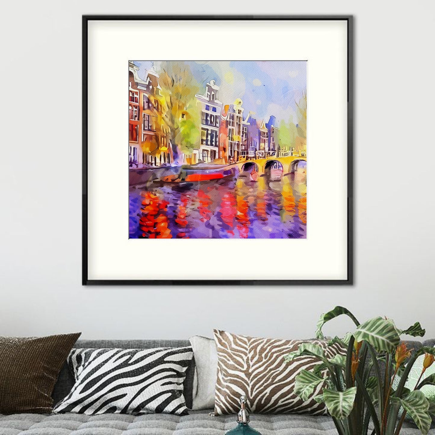 Amsterdam Canal wall art poster