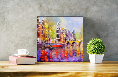 Famous places wall art painting print