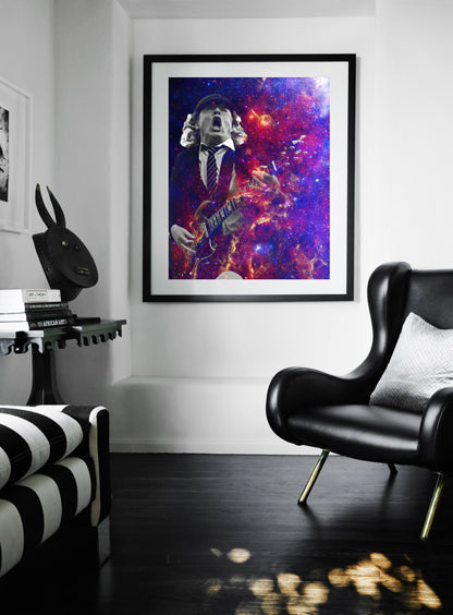 Angus Young Wall Art  | Lisa Jaye Art Designs