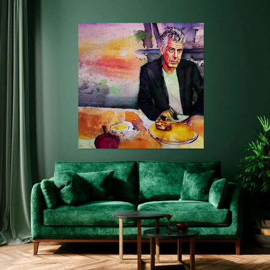 Anthony Bourdain painting
