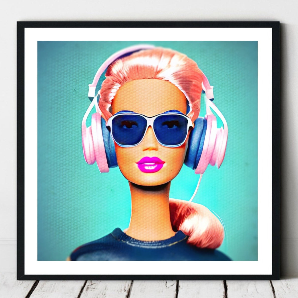 Barbie as a DJ Wall Art Print