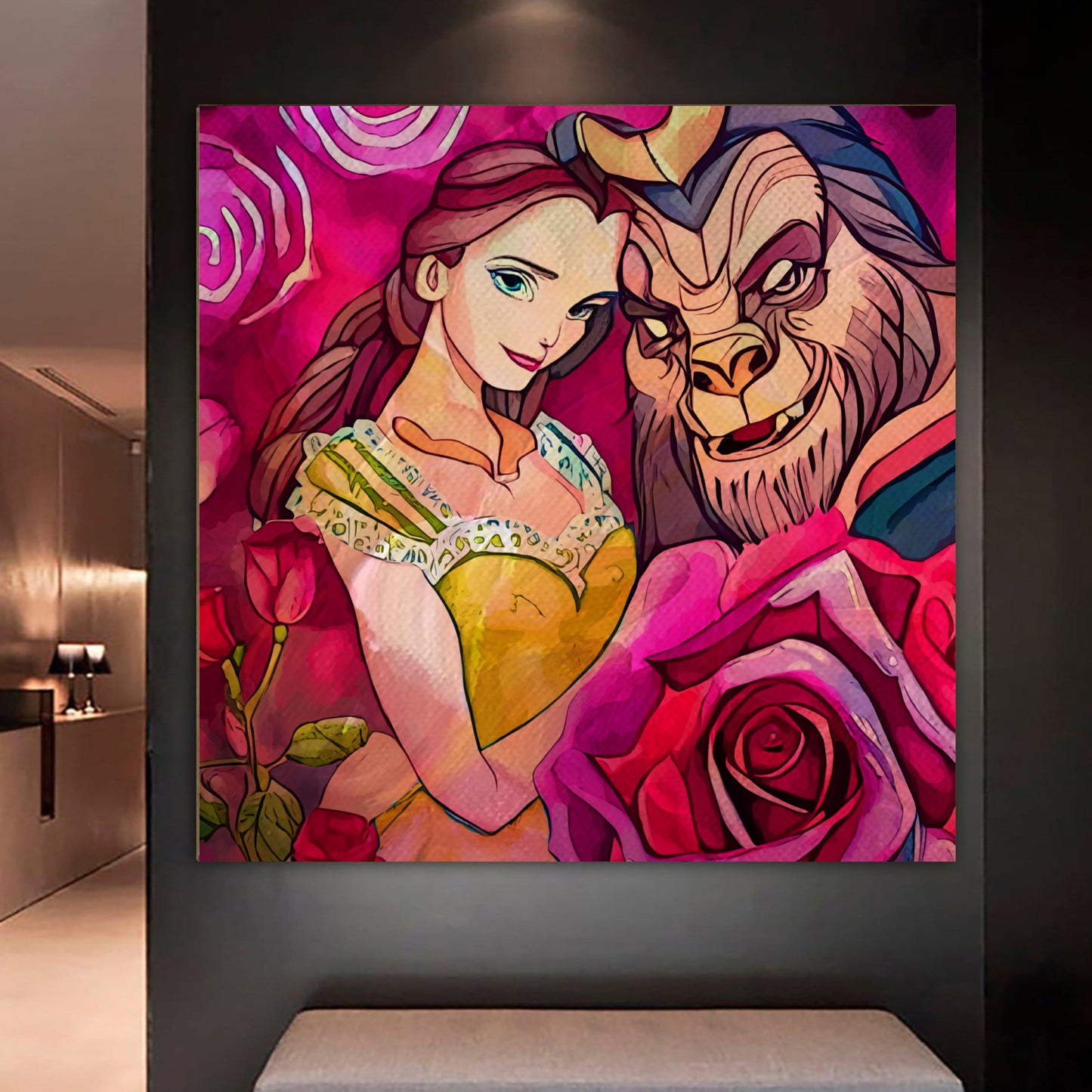 Beauty and the Beast large canvas art
