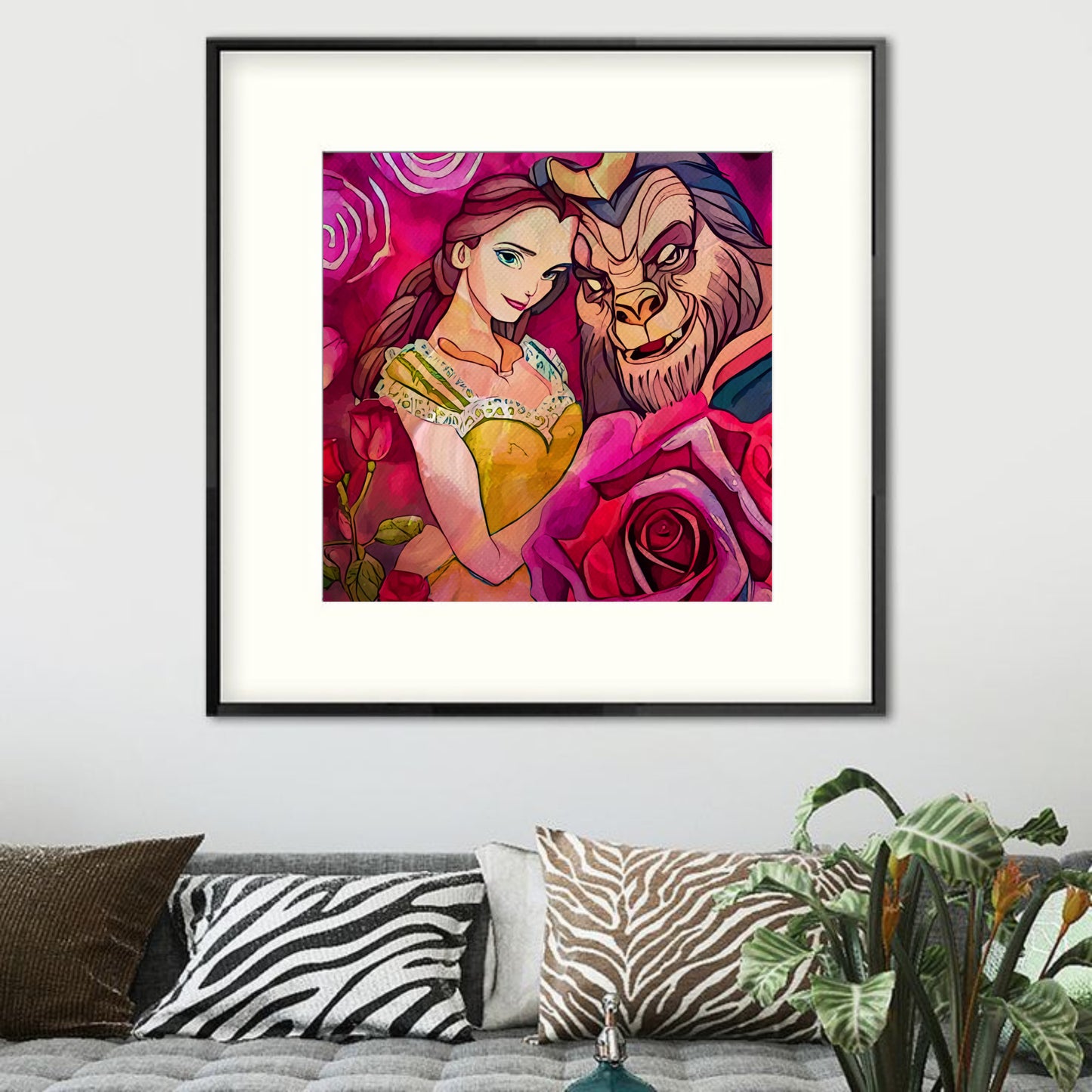 Beauty and the Beast fine art poster print