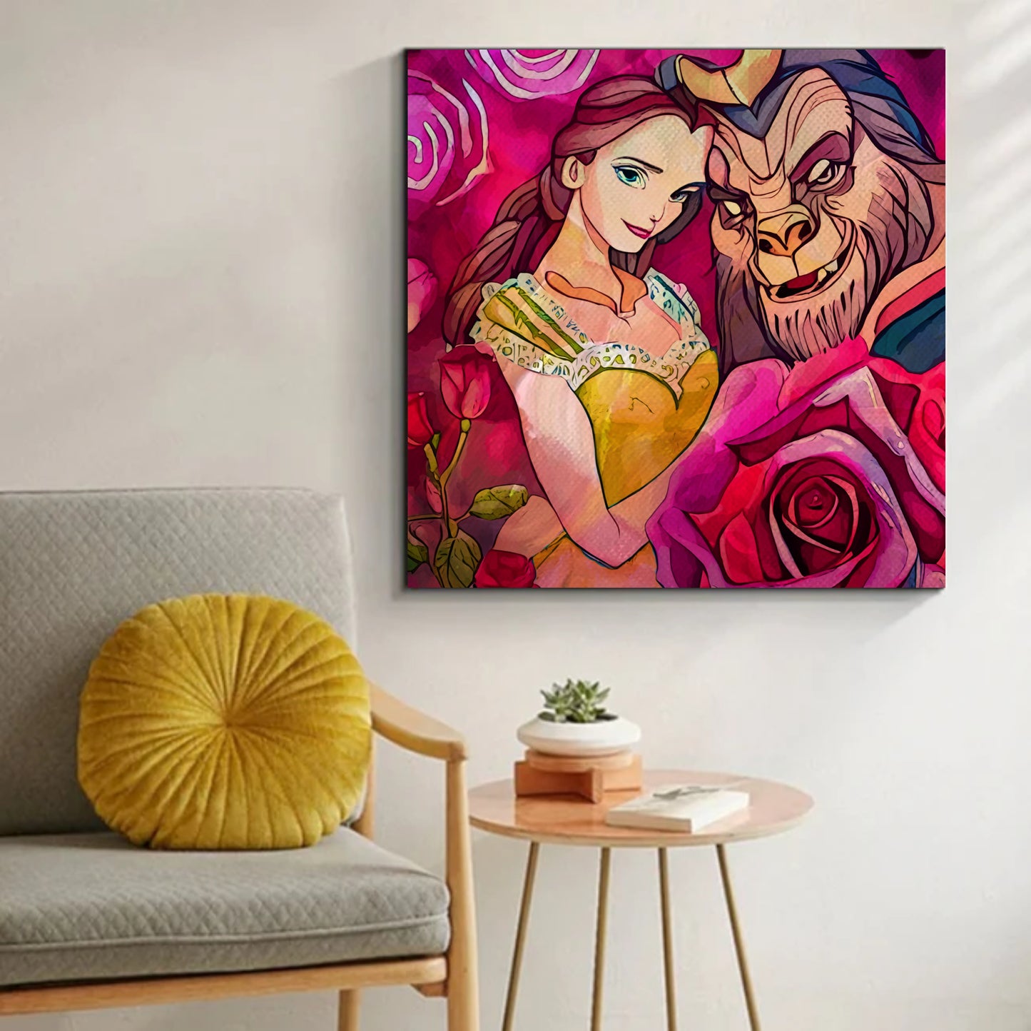 Beauty and the Beast fine art canvas