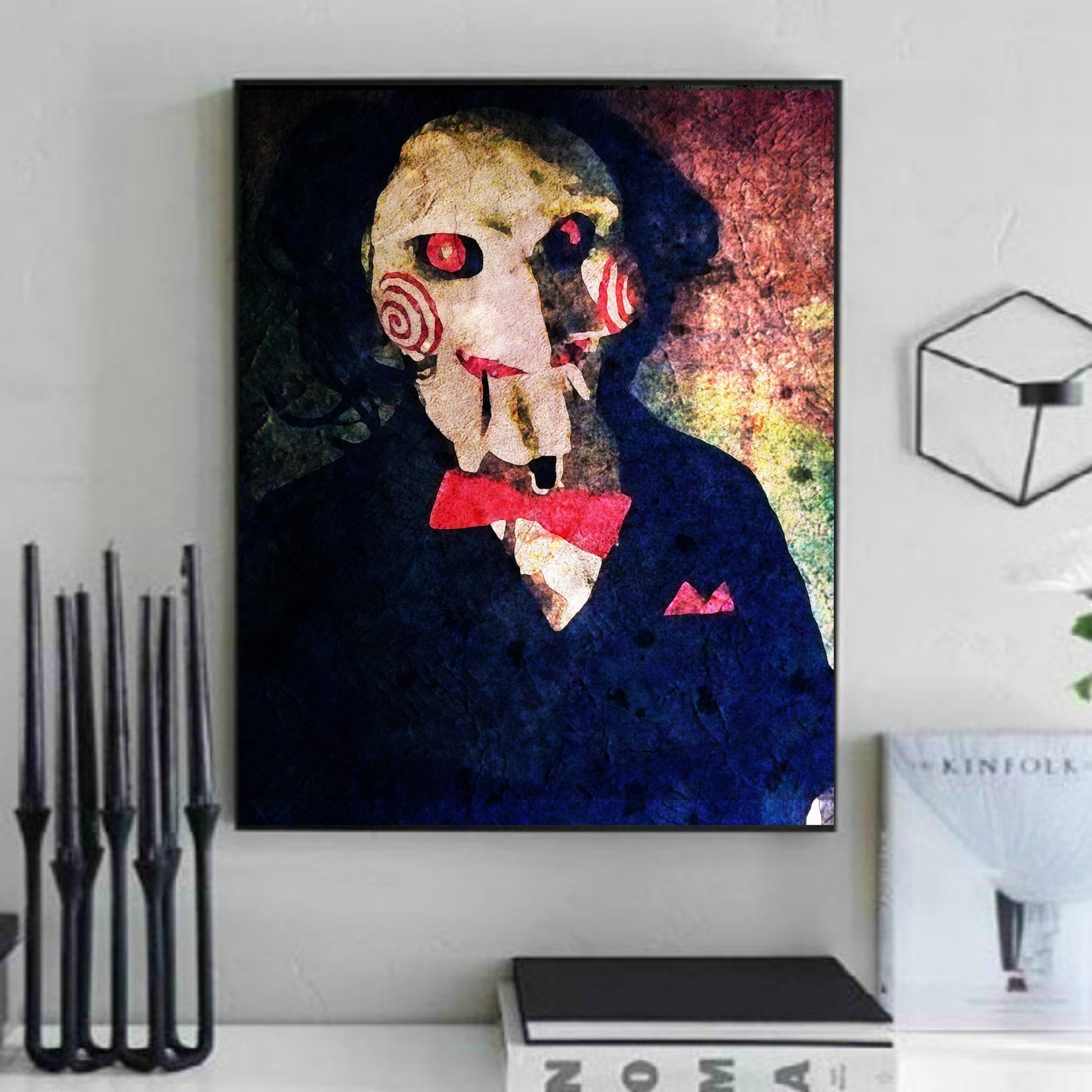 Billy the Puppet Saw Painting
