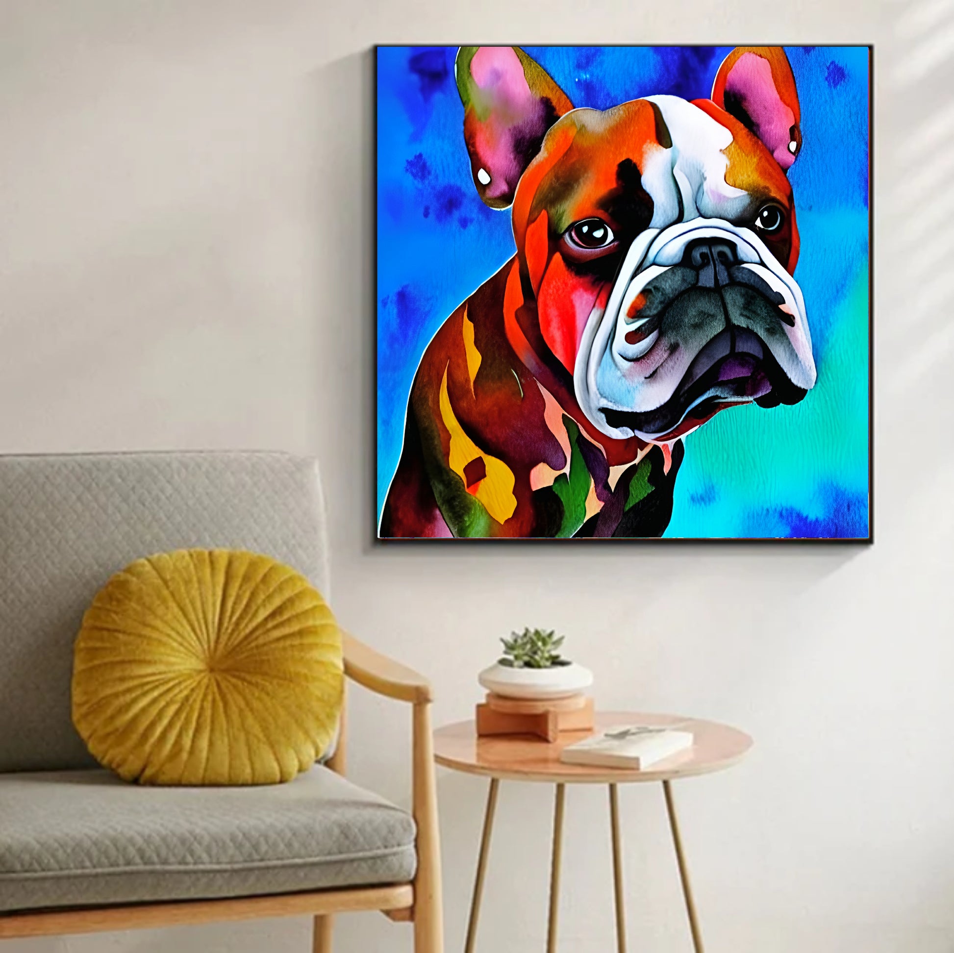 Frenchie painting gift