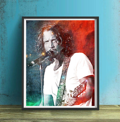 Chris Cornell Soundgarden Wall Art  | Lisa Jaye Art Designs