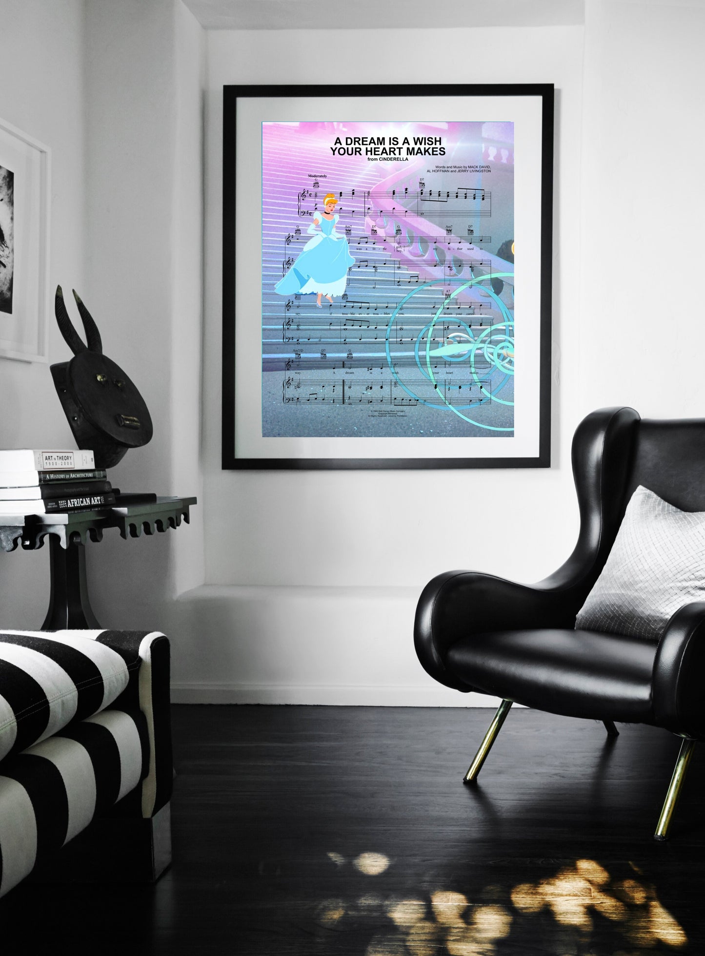 Cinderella A Dream is a Wish Sheet Music Wall Art  | Lisa Jaye Art Designs