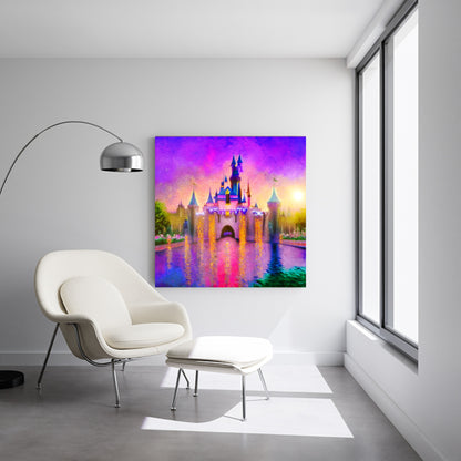 Cinderella's Castle modern abstract pop art