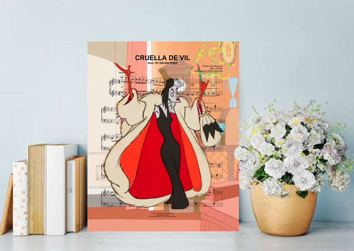 Cruella De Vil Wall Art Gift