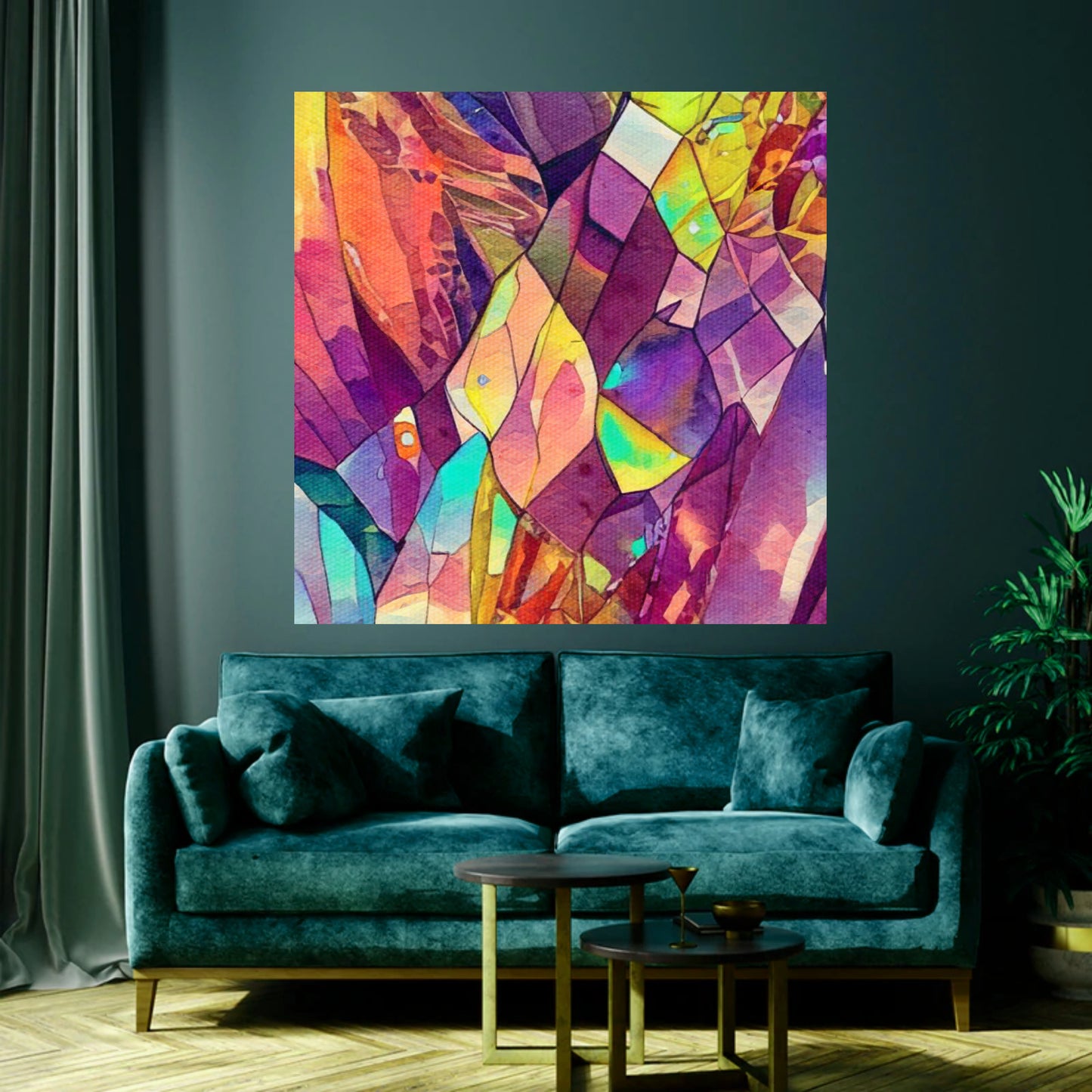 crystals home decor colorful