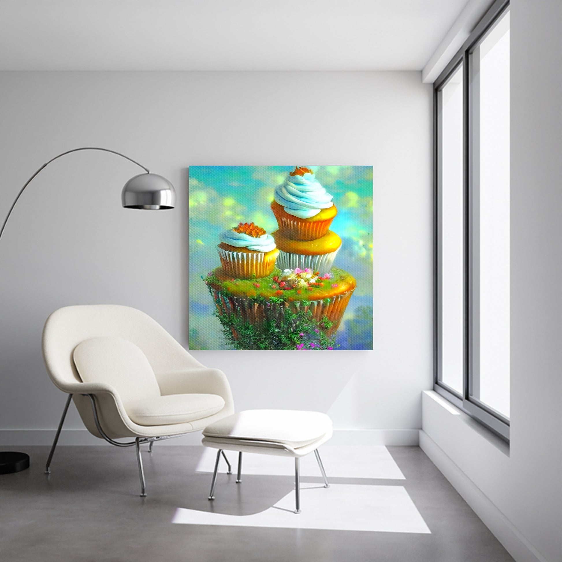Cupcakes canvas wall art