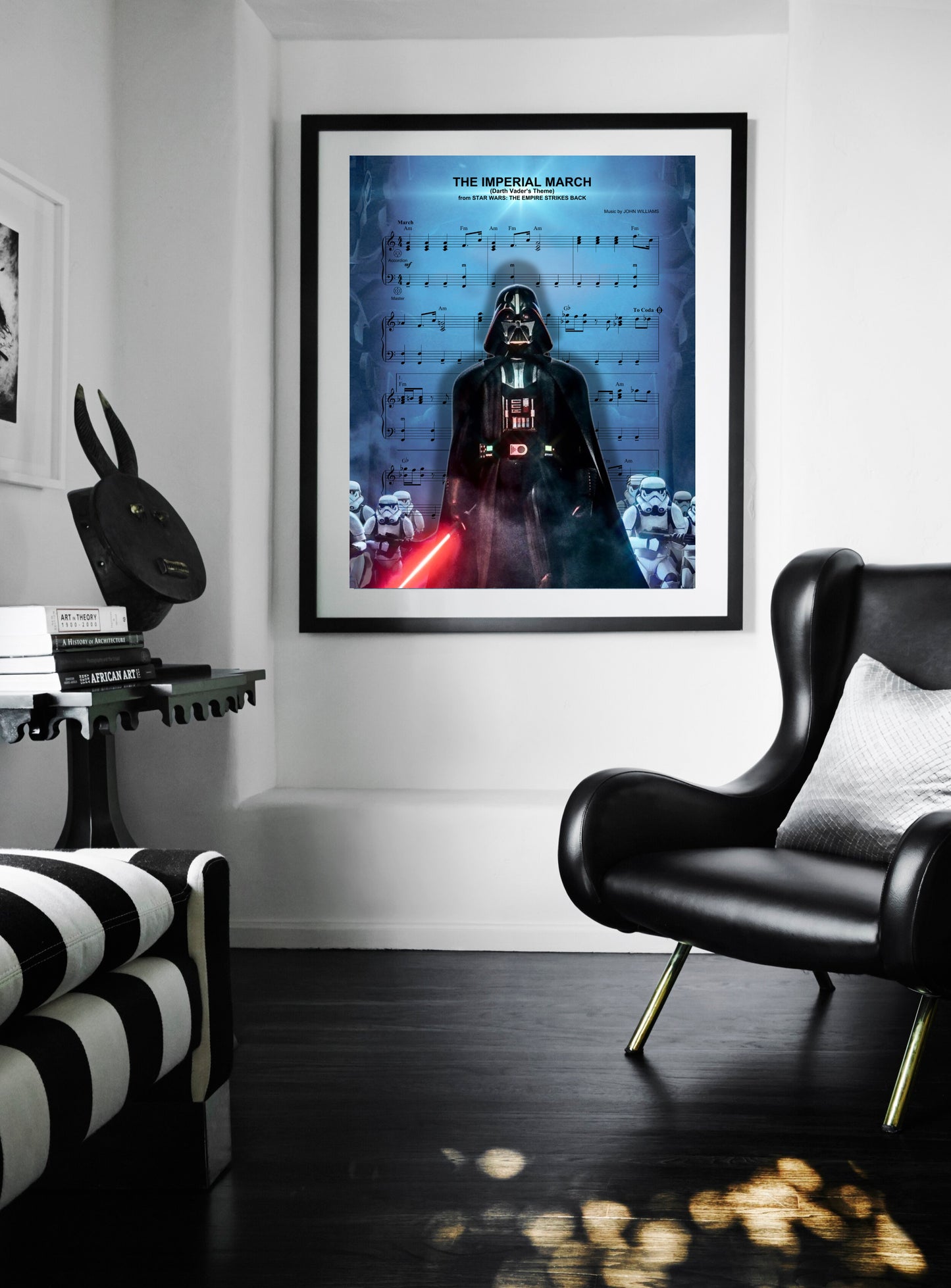 Darth Vader Imperial March Sheet Music Wall Art  | Lisa Jaye Art Designs