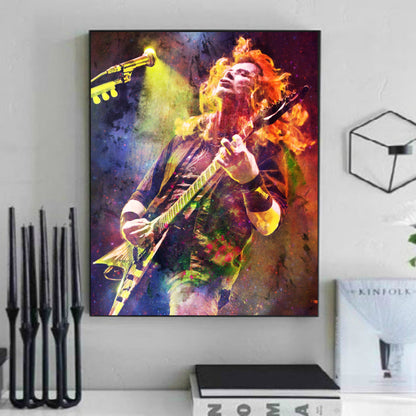 Dave Mustaine Megadeath wall art 