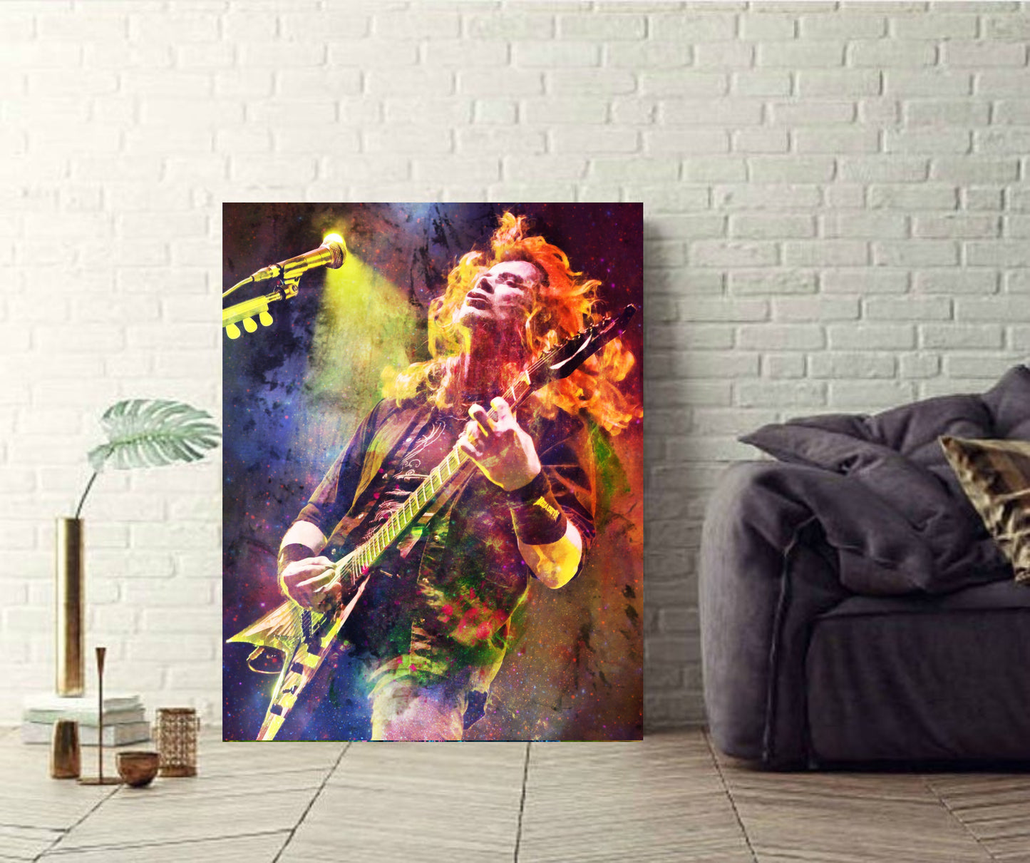 Dave Mustaine Megadeath canvas art