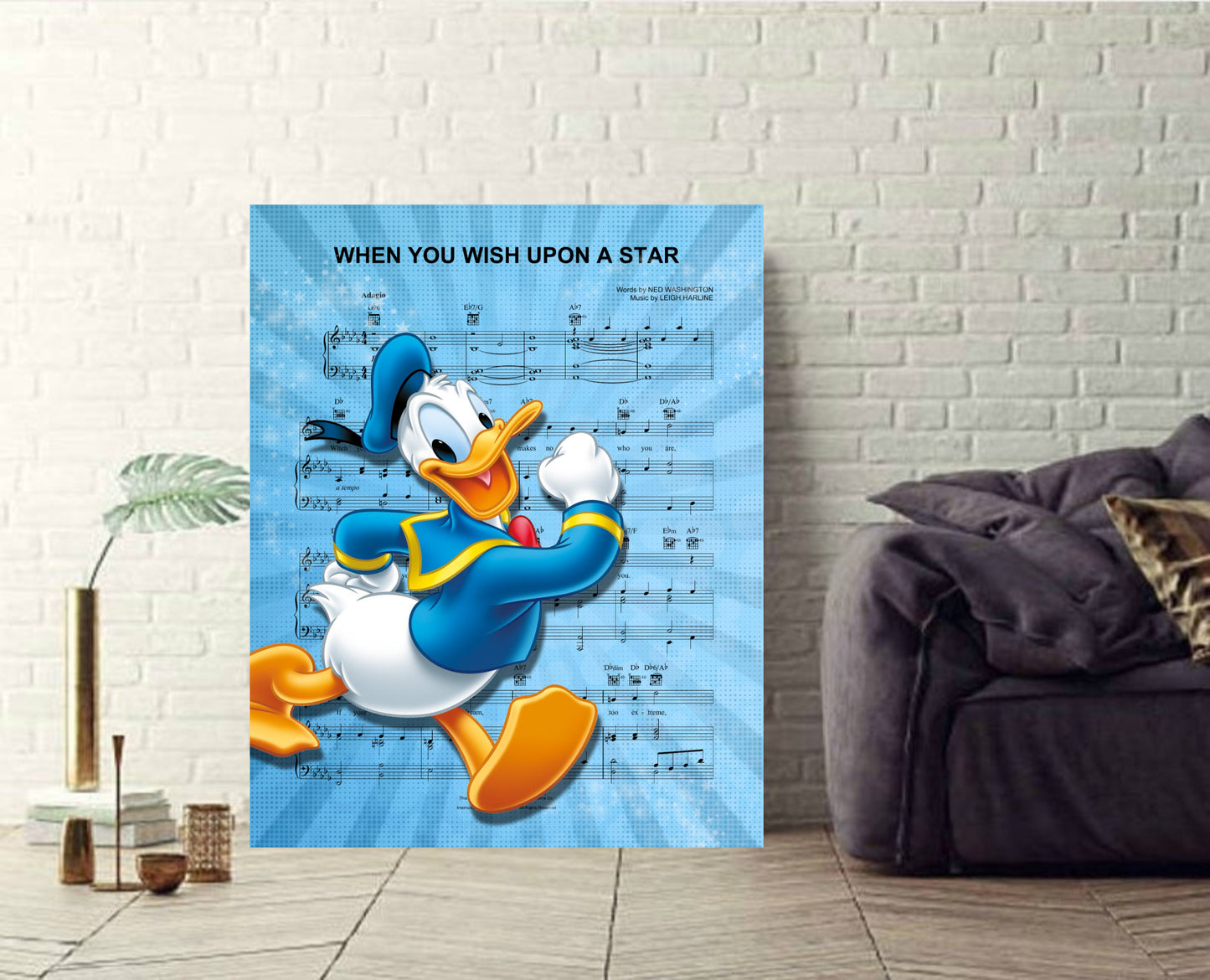 Donald Duck canvas art