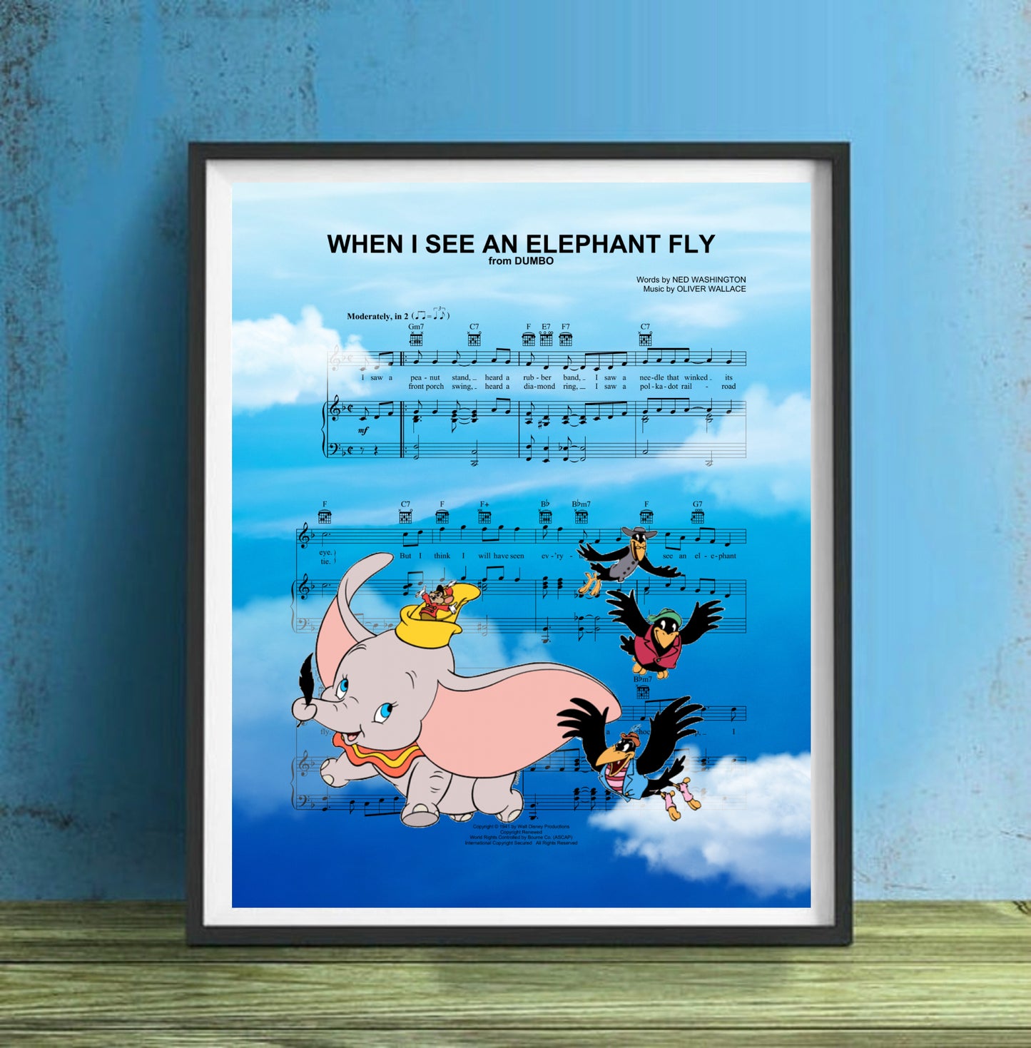 Dumbo Wall Art Artwork Print Poster