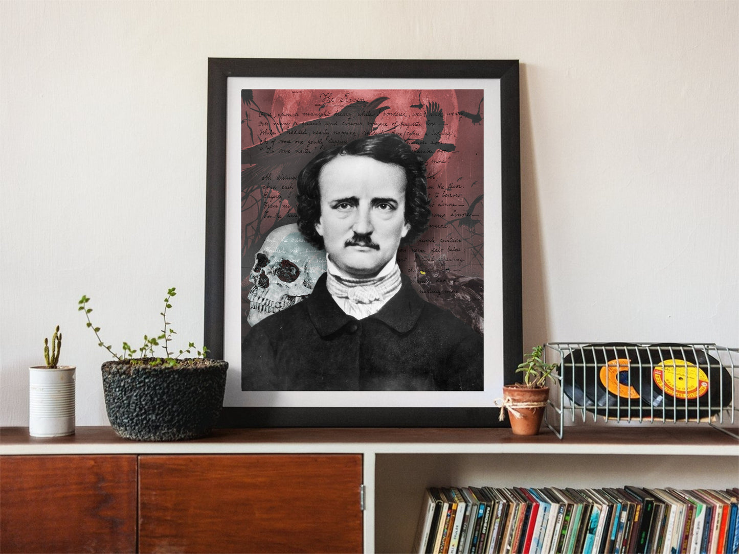 Edgar Allan Poe Wall Art  | Lisa Jaye Art Designs
