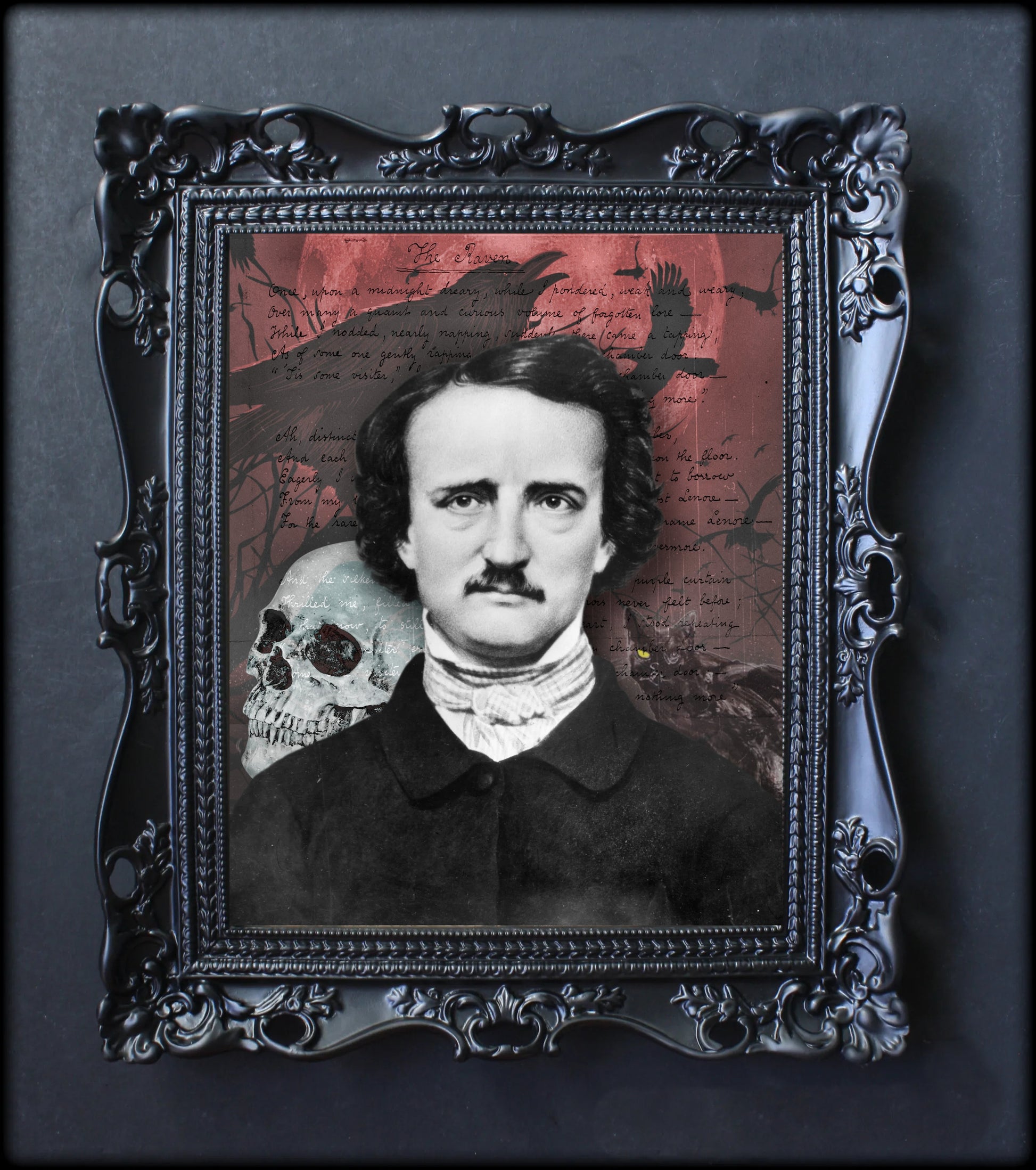 Edgar Allan Poe Wall Art Print Painting Poster Canvas