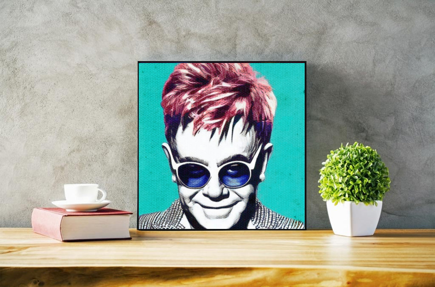 Elton John Pop Art Wall Art  | Lisa Jaye Art Designs