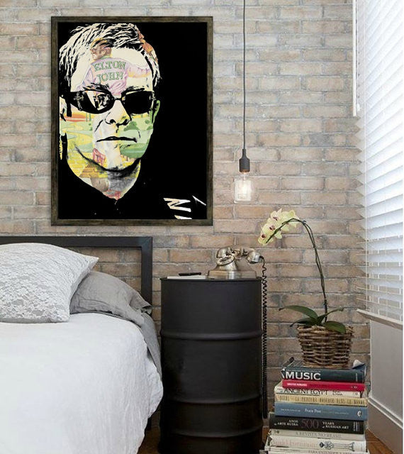 Elton John Wall Art, Artwork, Poster, Painting