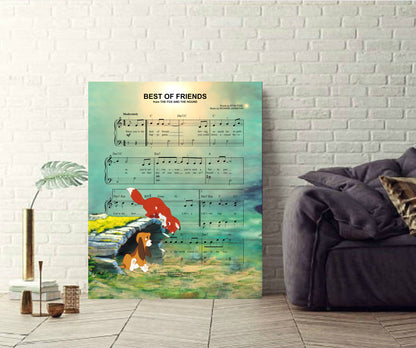 Fox and the Hound Canvas