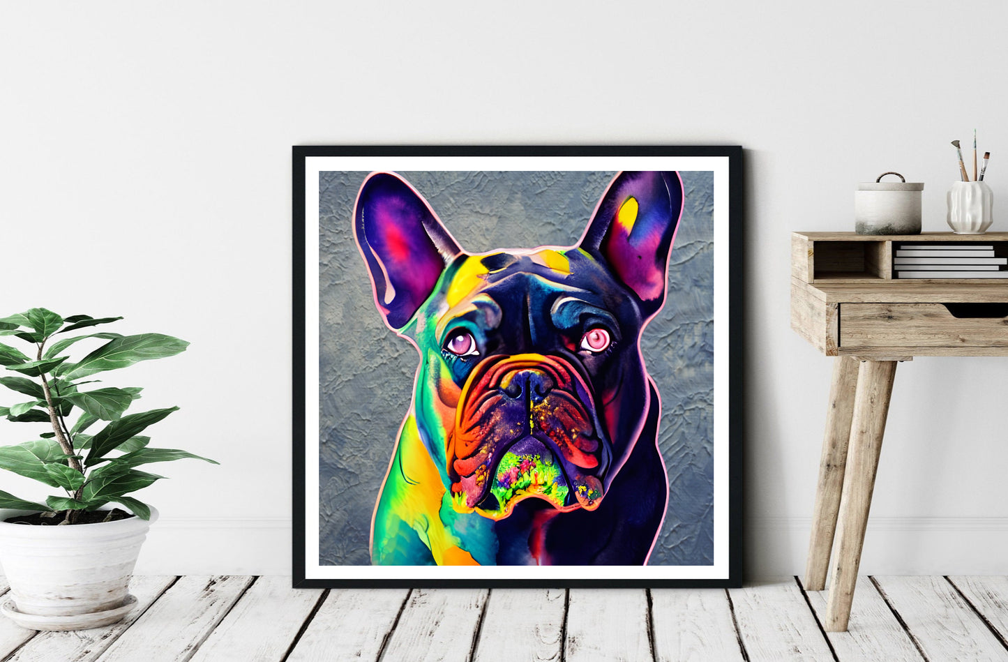 French bulldog poster print